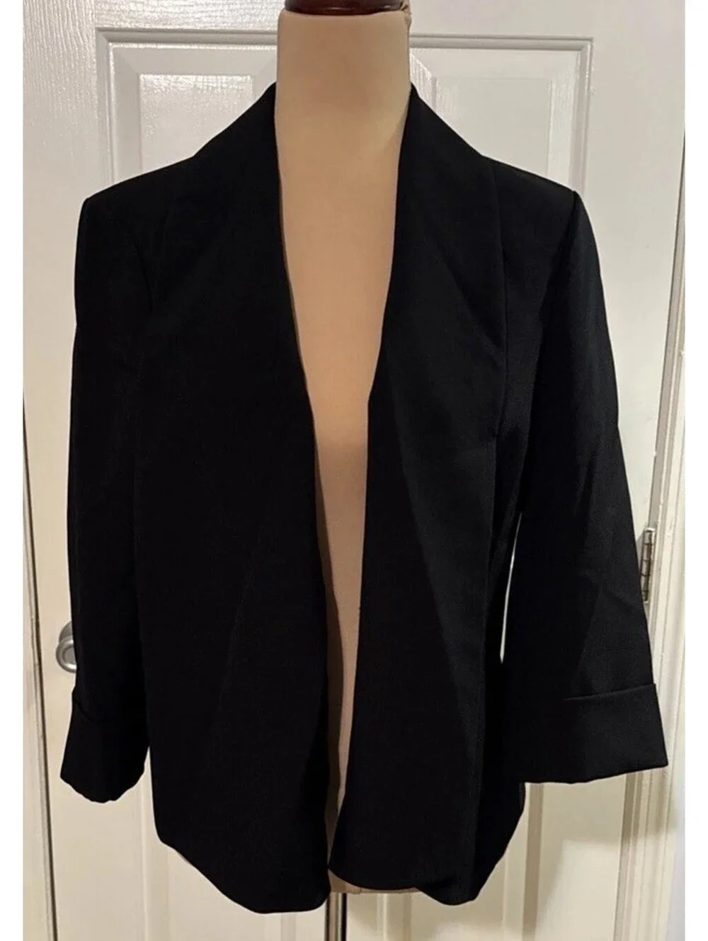Black Label Evan-Picone 2-Piece Dress Suit Size 12 Dress / 10 Jac Black Career